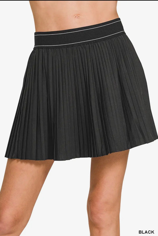 Black Tennis Skort