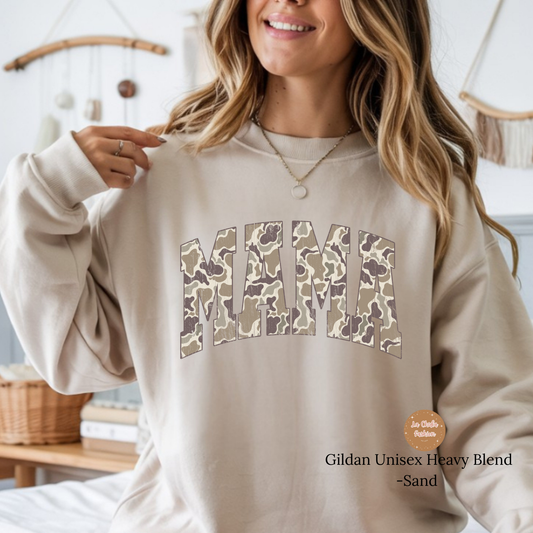 Camo MAMA Crewneck