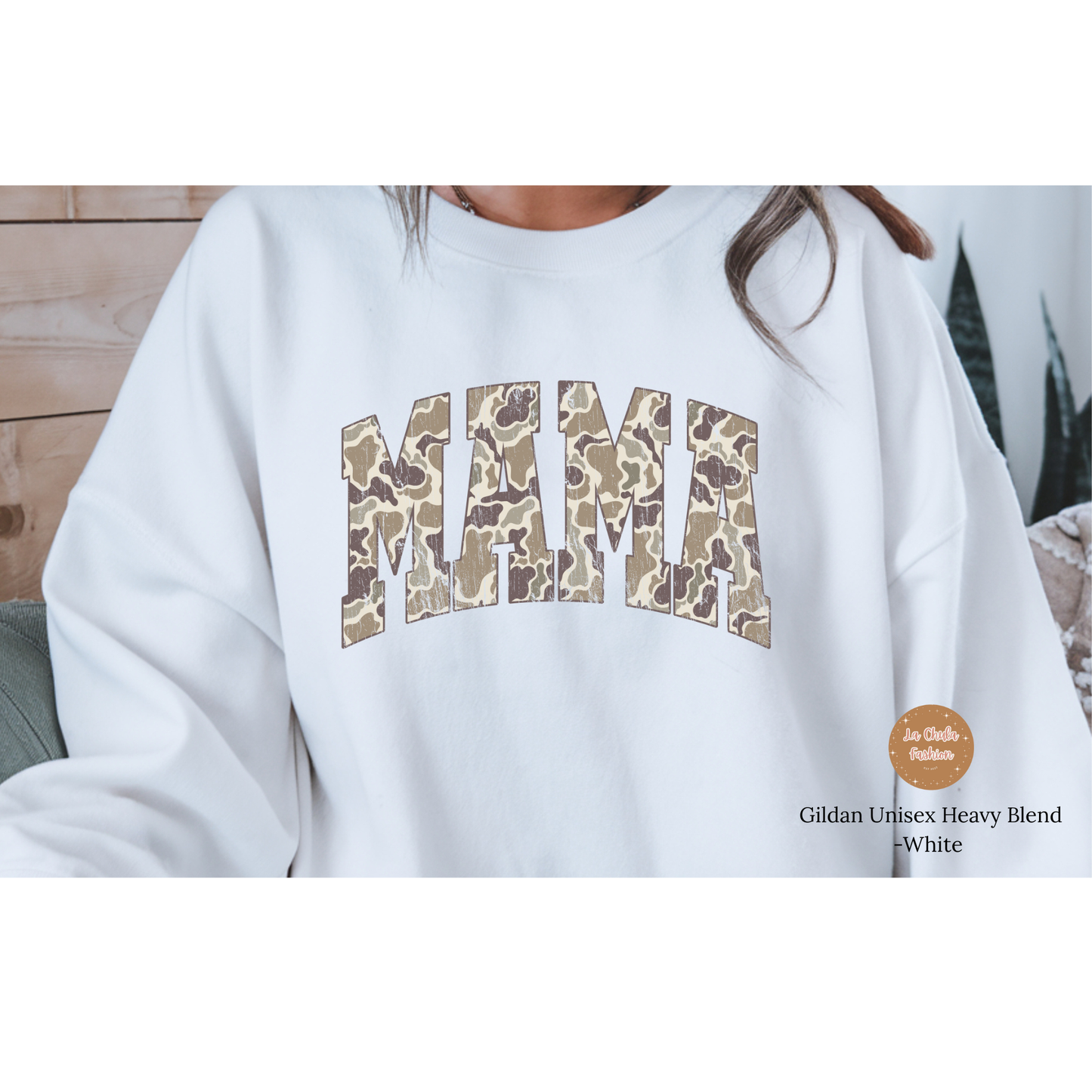 Camo MAMA Crewneck