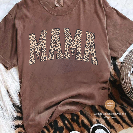 Leopard-Cheetah MAMA Tee